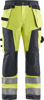 Blåkläder Werkbroek High-Vis 15681811 | HIgh Vis Geel/Medium Grijs | Maat 56 - 7330509676202