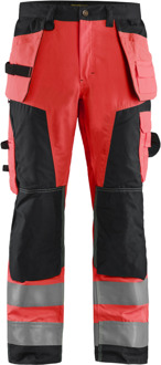 Blåkläder Werkbroek High-Vis 15681811 | High Vis Rood/Zwart | Maat 60 - 7330509403068
