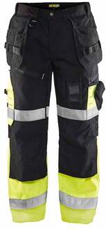 Blåkläder Werkbroek High-Vis X1500 15081860 | Zwart/High-Vis Geel | Maat 54 - 7330509387825
