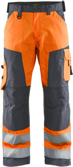 Blåkläder Werkbroek High-Vis zonder spijkerzakken 15661811 | High Vis Oranje/Medium Grijs | Maat 64 - 7330509746936