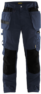Blåkläder Werkbroek met spijkerzakken 15551860 | Donker marineblauw/Zwart | Maat C60 - 7330509590232