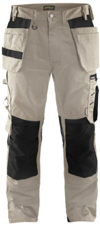 Blåkläder Werkbroek met spijkerzakken 15551860 | Stone/Zwart | Maat C56 - 7330509593899