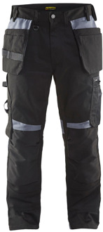 Blåkläder Werkbroek met spijkerzakken 15551860 | Zwart/Grijs | Maat D108 - 7330509591086