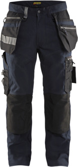Blåkläder Werkbroek met stretch 15901343 | Donker marineblauw/Zwart | Maat 52 - 7330509621677