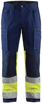 Blåkläder Werkbroek met stretch High-Vis 15511811 | Marine/High-Vis Geel | Maat 66 - 7330509702017
