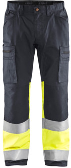 Blåkläder Werkbroek met stretch High-Vis 15511811 | Medium Grijs/High-Vis Geel | Maat 58 - 7330509675083