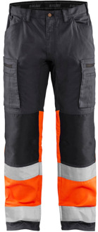 Blåkläder Werkbroek met stretch High-Vis 15511811 | Medium Grijs/ High-Vis Oranje | Maat 46 - 7330509746165