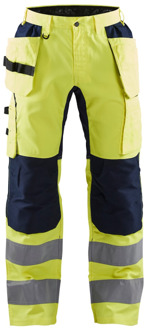 Blåkläder Werkbroek met stretch High-Vis 15521811 | High-Vis Geel/Marineblauw | Maat 68 - 7330509702048