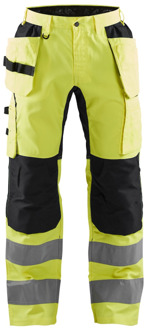 Blåkläder Werkbroek met stretch High-Vis 15521811 | High-Vis Geel/Zwart | Maat 48 - 7330509546413