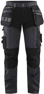 Blåkläder Werkbroek met stretchpanelen en spijkerzakken 15991343 | Donkergrijs/Zwart | Maat 44 - 7330509693100