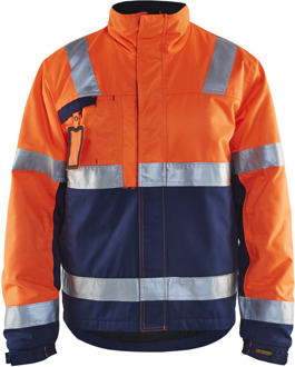 Blåkläder Winterjas High-Vis 48621811 | High Vis Oranje/Marineblauw | Maat 4XL - 7330509370902