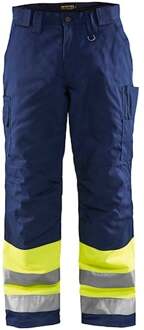 Blåkläder Winterwerkbroek High-Vis 18621811 | High Vis Geel/Marineblauw | Maat C54 - 7330509369425