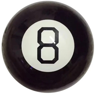 Black 8 Predict Magic Ball Party Prop Gift for Kids Portable Fun Spherical Toy