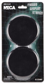 Black Action Figure Display Stands (Set of 10)