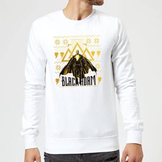 Black Adam Gold Christmas Christmas Jumper - White - 3XL Wit