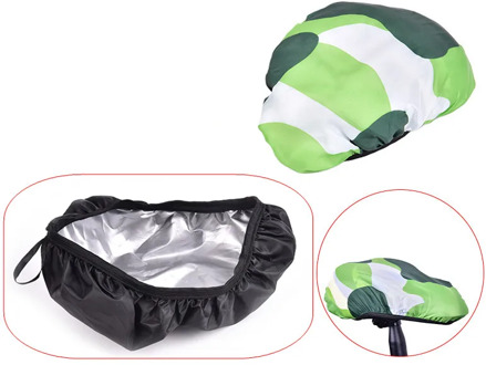 Black Bicycle Saddles Protective Coverings Waterproof Bike Seat Pack Front Tube Bag Saddle Pannier Rear Rain Cover