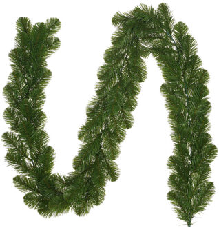 Black Box Dennenslinger/dennen guirlande - groen - 180 cm x 20 cm - 82 tips