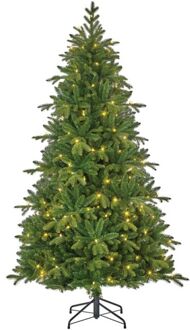 Black Box Trees Brampton Kunstkerstboom Smal - LED - H185 x Ø114 cm Groen