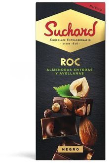 Black Chocolate with almonds and hazelnuts Suchard ROC, 180g