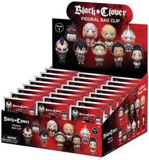 Black Clover 3D Foam Bag Clips Serie 1 Display (24)