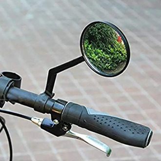 Black Convex Safety Rearview Mirror Car Mirror Put The Motorcycle Mountain Bike Bicycle Glass Side Mirrors for Easy Installation