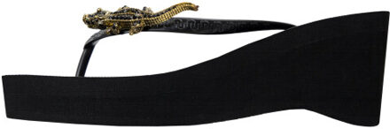 Black crocodile switch high heel zwart - maat 41-42 Veelkleurig