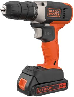 Black & Decker Accuboormachine Bcd001c2-qw - 18v - (2x 1,5ah)