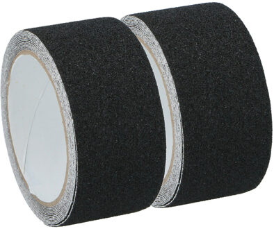 Black & Decker Antisliptape - 2x - zwart - 50mm x 3m - voor binnen/buiten