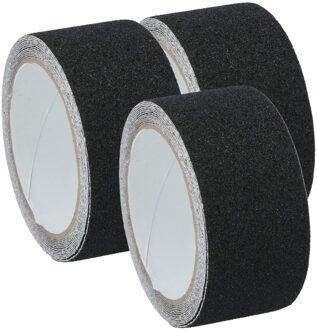 Black & Decker Antisliptape - 3x - zwart - 50mm x 3m - voor binnen/buiten