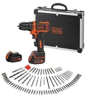 Black & Decker BDCDD12BAFC accuschroef-/boormachine 10,8V + 100 accessoires - 000