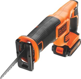 Black & Decker BDCR18M1 18V 4.0Ah Reciprozaag | 1x 18V 4.0Ah Lithium-ion accu + 1A Lader | 1x 15cm zaagblad - BDCR18M1-QW