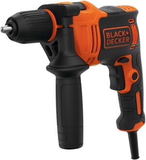 Black & Decker BEH550K 550W Klopboormachine in koffer | Zijhandgreep | 1 x 6mm steenboor + 1 x 6mm metaalboor | In koffer - BEH550K-QS
