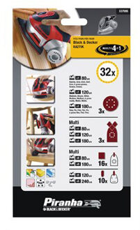Black & Decker Gemengd Assortiment Schuurstroken X37095-XJ Schuurpapier