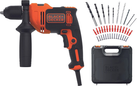 Black & Decker KIT: klopboormachine met 40 accessoires in Koffer - BEH550A40K-QS