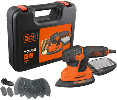 Black & Decker Mouse™ Detailschuurmachine - 120 watt - Met accessoires en koffer