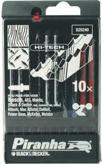 Black & Decker Piranha Decoupeerzaagblad Cassette combi hout / metaal, Hi Tech,  T-Aansluiting X29240