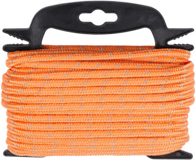 Black & Decker Spantouw met Oproller - Sjortouw 20 Meter - 6MM - Nylon - Oranje