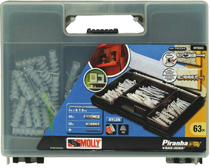 Black & Decker Vollewandpluggenset M75063-XJ