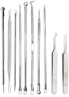 Black Dot Pimple Blackhead Remover Tool Needles For Squeezing Acne Tools Spoon for Face Cleaning Comedone Extractor Pore Cleaner