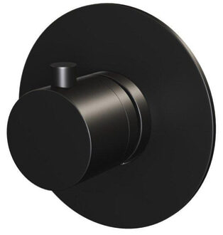 Black Edition inbouwdouchekraan thermostatisch met inbouwdeel zwart mat