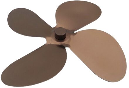 Black Haard 4 Blades Warmte Aangedreven Kachel Fan Log Hout Brander Rustig Thuis Haard Ventilator Efficiënte Warmteverdeling bronzen Blade