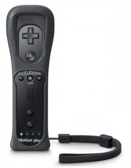 Black Ingebouwde Motion Plus Inside Remote Controller Met Siliconen Case + Hand Strap Voor Nintendo Wii voor Wii Remote