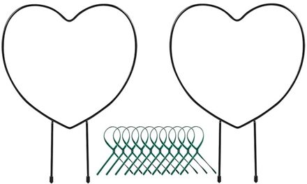 Black Metal Plant Trellis Voor Rock Klimmen Planten Ijzeren Ring Trellis Plant En Rotan Pole Ondersteuning Lijn zwart