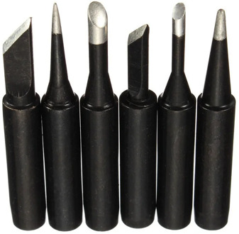 Black Metal Solder Iron Tip 900M-T-0.8D/1.2D/1.6D/2.4D/3.2D/I/K/1.5K/SK/B/SI/1C/2C/3C/4C/5C Welding Head Soldering Station Tool