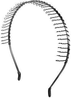 Black Metal Zwaaide Stijl Sport Haarband Effen Unisex Haarband Casual Adult Hoofddeksels Haar Styling Tool 9