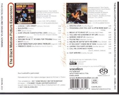 Black Motion Picture Experience & Music For Soulful Lovers - Cecil Holmes Soulful Sounds