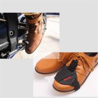 Black Motorcycle Schoenen Beschermende Motorbike Gear Shifter Mannen Schoen Laarzen Protector Cover Shifter Guards