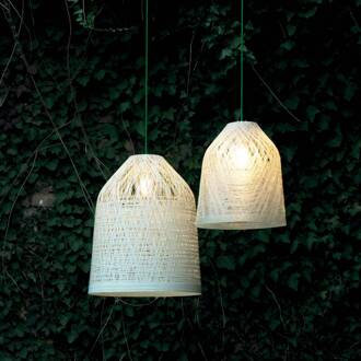 Black Out buiten hanglamp, Ø 50 cm, wit