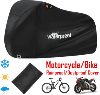 Black Outdoor Waterproof Dustproof Motorcycle Bicycle Bike Covers Anti-snow Rainproof UV Protector Cover