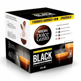 BLACK PACK 48 capsules, assortment of espresso varieties, Dolce Gusto